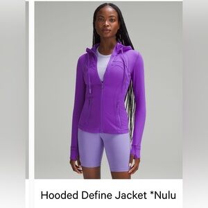 Atomic Purple Hooded Define Jacket